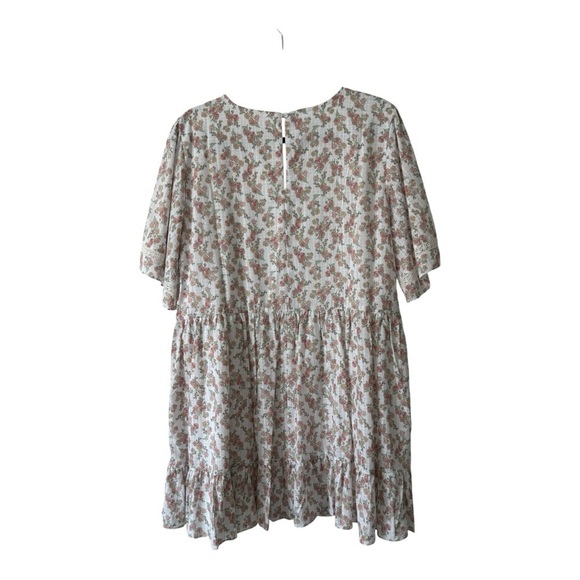 Jillian Harris X Joe Fresh Tiered Cotton Floral Mini Dress - Size Large - Picture 3 of 16
